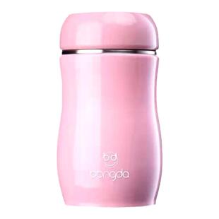 邦达不锈钢保温杯可爱迷你小巧大肚杯少女心学生水杯食品级真空