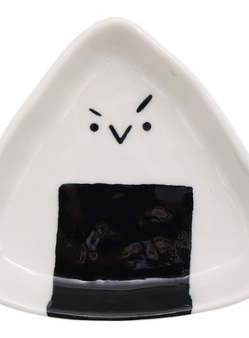 可爱饭团釉下彩4寸小碟子