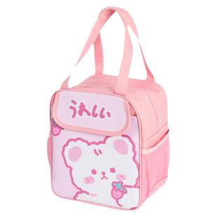 默默爱多巴胺饭盒袋子小学生手提带饭便当包便携式学生专用保温包