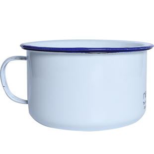 搪瓷泡面碗带盖搪瓷杯子大茶缸学生宿舍大号方便面快餐杯怀旧老式