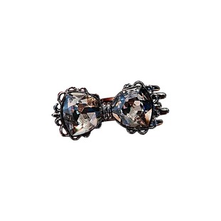 小巧精致轻奢透亮水晶鸭嘴夹侧边刘海额前碎发夹子气质头饰女