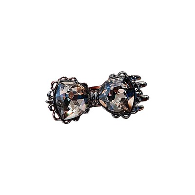 小巧精致轻奢透亮水晶鸭嘴夹侧边刘海额前碎发夹子气质头饰女