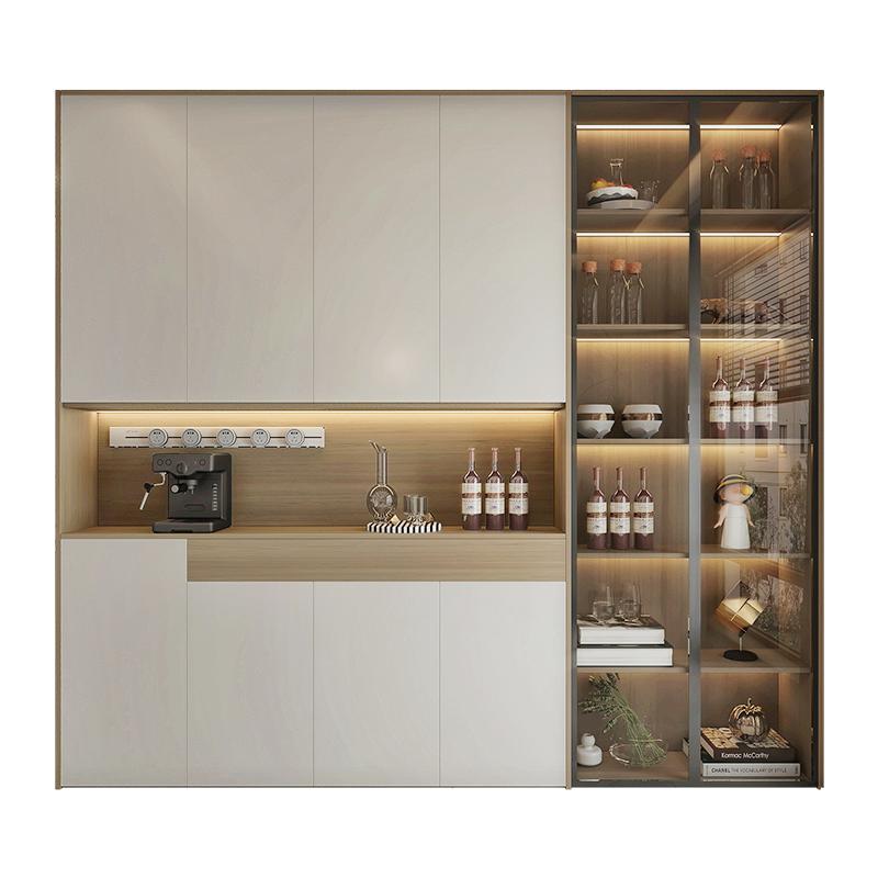 歐派全屋定制餐邊柜現(xiàn)代簡約客餐廳柜子酒柜定制多功能收納官方