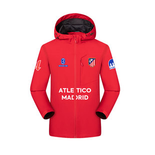 25-26赛季马竞队马德里竞技阿尔瓦雷斯足球衣冲锋衣男女夹克外套