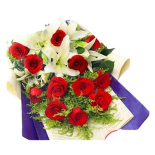 七夕百合鲜花速递同城配送兰州市城关区七里河西固区安宁区红古区