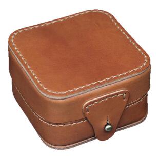 牛皮首饰盒整理储物盒头层硬植鞣纯手工缝制古董收藏包装礼盒