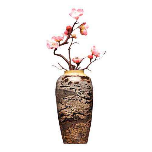 国画石原石草花石天然石头花瓶笔筒办公室桌面玄关酒柜装饰品摆件