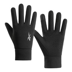 锐步骑行手套男女同款冬季保暖户外运动登山防水防风开车防滑跑步