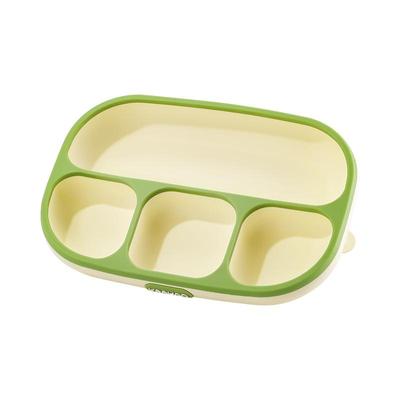 英氏宝宝餐盘儿童 硅胶婴儿吸盘式碗 辅食分格餐盘一体式吃饭餐具