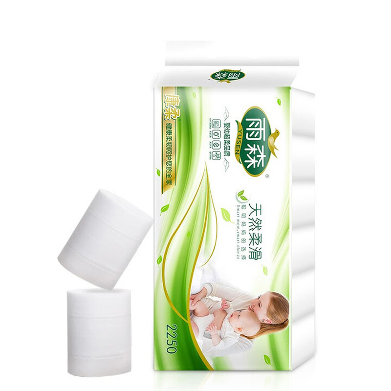 雨森卷纸6层妇婴可用大卷卫生纸