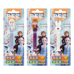 PEZ皮礼士糖 冰雪奇缘糖果机艾莎雪宝儿童礼物水果味硬质糖果
