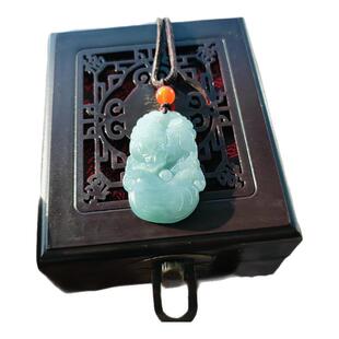 心玉行翡翠12生肖蛇鸡牛狗鼠龙虎马猴猪兔羊绿冰玉佩吊坠男女项链