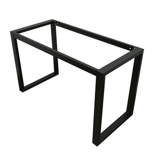 方管电脑桌架金属台脚吧台支架办公桌会议桌子铁艺桌腿烤漆可定制