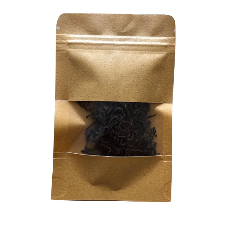 小袋试喝梧州六堡镇农家茶黑茶样