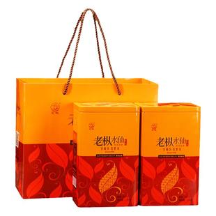 宝城老枞水仙茶叶 浓香型乌龙茶岩茶500克罐装礼盒装送礼A802