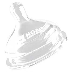 霍格Hoag原装婴儿奶嘴超软硅胶奶嘴仿真母乳实感玻璃奶瓶奶嘴