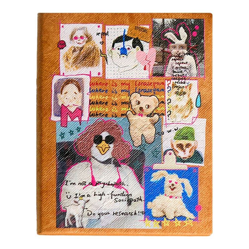 月和harmoony我的精神状态文创拼贴横线笔记本神经本书写记事本