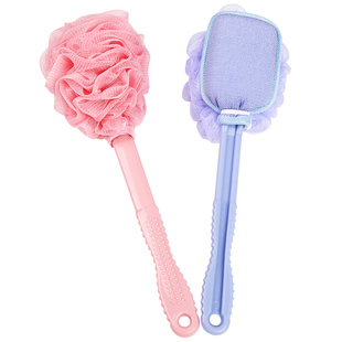 长柄沐浴刷洗澡刷搓澡巾后背刷子沐浴球搓背不求人擦搓泥搓背神器