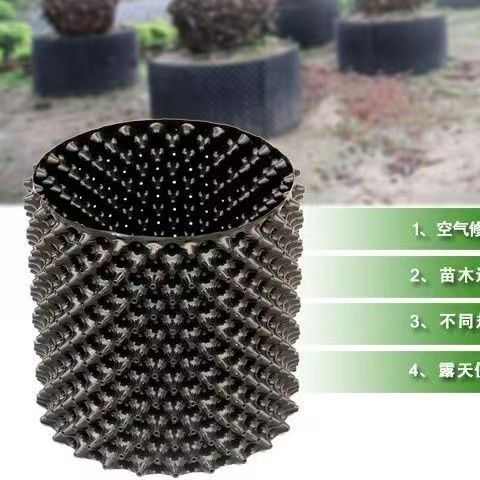 加厚加高控根器圆形景观树园林植物专用阻根围树控根器围板黑色