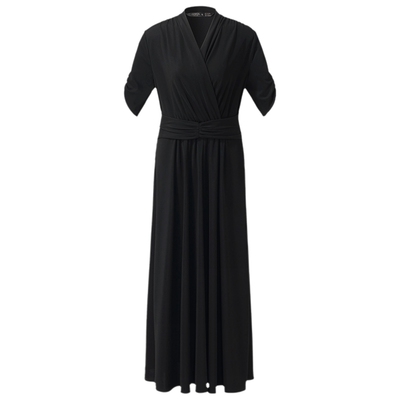 歌莉娅醋酸连衣裙女夏赫本小黑裙