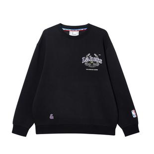 绫致杰克琼斯男秋卫衣NBA联名圆领套头字母刺绣舒适长袖上衣