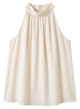 Hanging neck sleeveless sexy suspender top 挂脖无袖吊带上衣