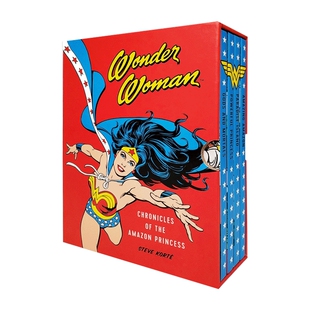 英文原版 精装 Wonder Woman Chronicles of the Amazon Princess 4 hardcover 英雄神奇女侠漫画一盒4册 DC漫画周边 英文版