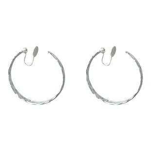 简约百搭大圈耳环素圈小众设计感夸张耳饰高级感气质大气双圈耳夹