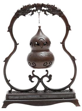 祥云酒柜葫芦摆件青沉纯铜悬挂