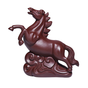 生肖马紫砂茶宠纯手工高档茶玩中式茶台摆件精品可养招财马到成功