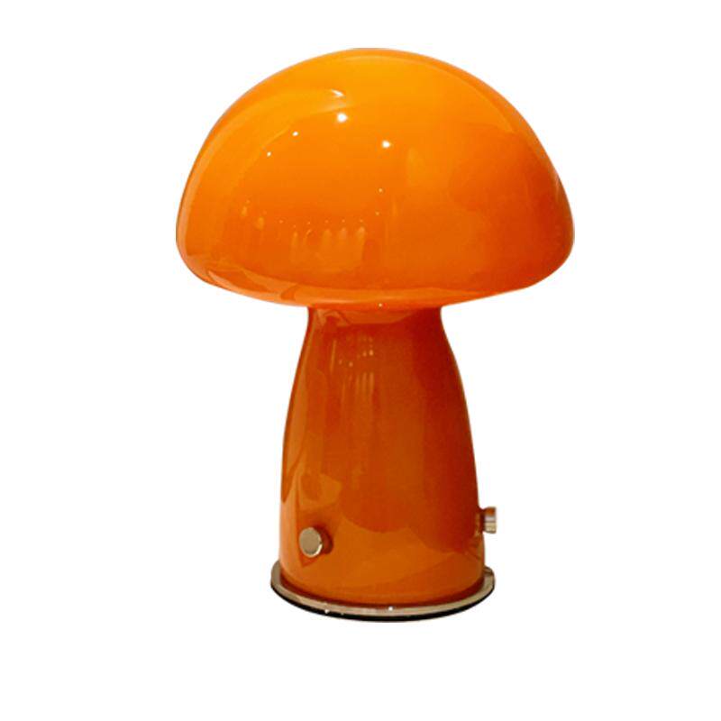 玻璃卧室中古玻璃蘑菇灯台灯