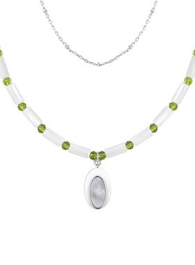 【自营】VITARING项链女双层叠带竹节锁骨链小众设计欧美首饰