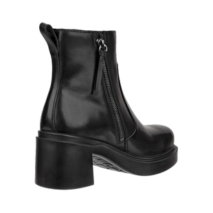 ECCO爱步靴子女 秋冬厚底粗高跟短靴瘦瘦靴 都市首尔223503