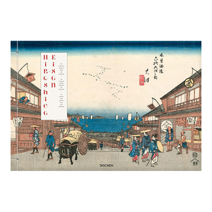 【现货】[TASCHEN出版]Hiroshige & Eisen: The Sixty-Nine Stations Along the Kisokaido歌川广重和溪齐英泉 日本浮世绘大师画作