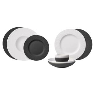 德国唯宝VilleroyBoch进口匠心岩西餐盘平盘浅盘家用高级感陶瓷盘