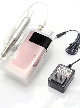 新款便携式35000转充电美甲打磨机小型电动指甲修甲抛光工具套装
