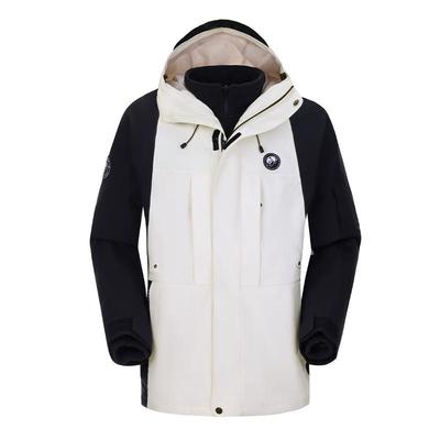 熊猫户外三合一骆驼冲锋衣男款25年秋冬季抓绒内胆羽绒服外套