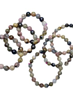 蔷薇石手串泼墨水晶饰品