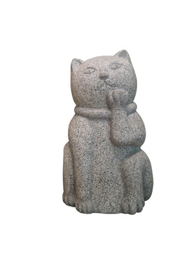 石雕招财猫京都猫咪开业礼品摆件
