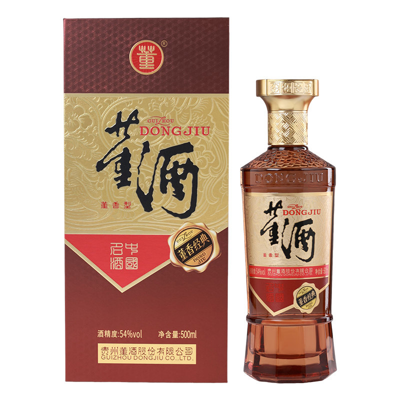 [新品]董酒董香经典54度500ml单瓶盒装贵州董香型白酒宴请送礼