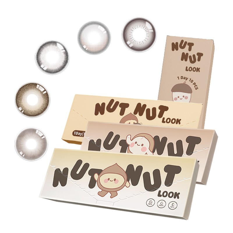 【达人】坚果力美瞳日抛10片可可酱色美瞳NUTNUTLOOK