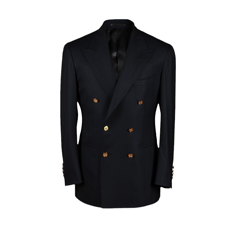 UGENTLE男装品牌 羊毛半麻衬 手工米兰眼 Navy Blazer布雷泽 西服