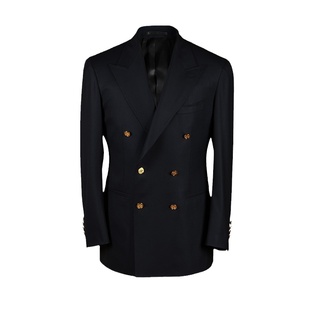 UGENTLE男装品牌 羊毛半麻衬 手工米兰眼 Navy Blazer布雷泽 西服