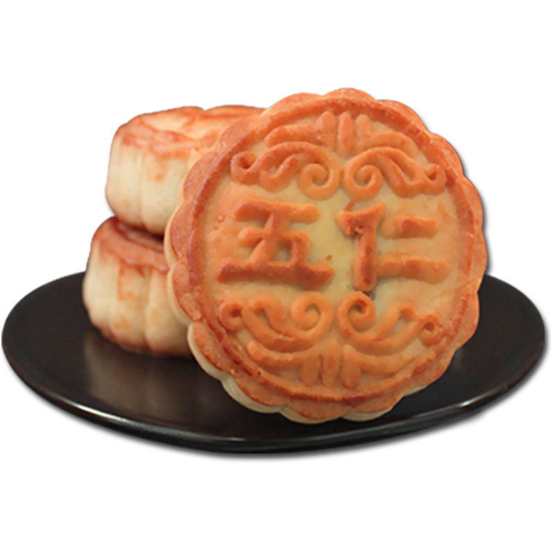 老母家五仁月饼豆沙蛋黄苏子黑芝麻旗舰店吉林老字号靖宇工厂直销