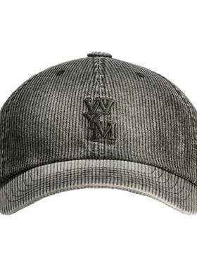 Wooyoungmi Ribbed Denim Logo Ball Cap 鸭舌帽男HBX