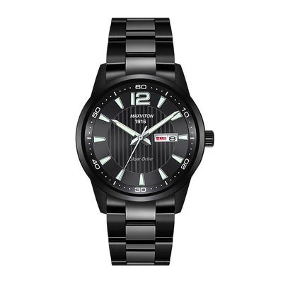 双日历商务休闲光能手表男