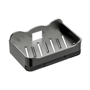 香皂盒壁挂式卫生间免打孔双层肥皂沥水盒家用浴室墙上置物架架子