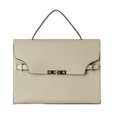 FRAYI.D仿皮革金属扣手提公文包