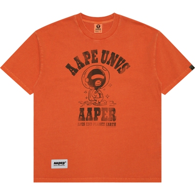 Aape做旧印花休闲潮流短袖T恤
