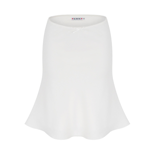 Go Girl Go 自制欧美风白色垂顺半身裙女夏中腰修身鱼尾裙a字短裙